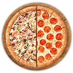 ½ Pizza (2 Toppings) 